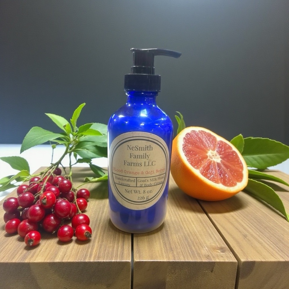 Triple Butter Goat’s Milk Hand and Body Cream in Blood Orange & Goji Berry
